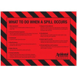 Chemical Spill Kit Instruction Label