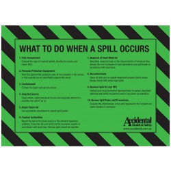 Oil and Fuel Spill Kit Instruction Label