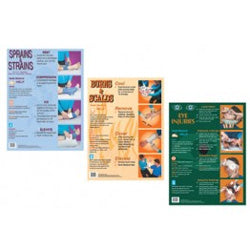 First Aid Treatment Posters Set of 3