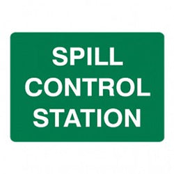 Spill Control Station Sign 450 x 300mm Metal
