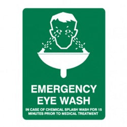 Emergency Eye Wash Sign