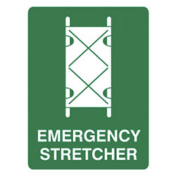 Emergency Stretcher Sign 300mm x 225mm Poly