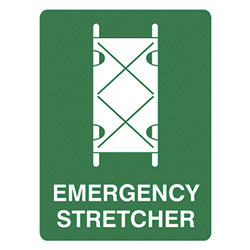 Emergency Stretcher Sign 300mm x 225mm Poly