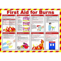 First Aid For Burns Poster