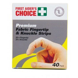 Fabric Fingertip & Knuckle Strips Assorted Pkt40