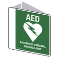 AED Defibrillator Sign Double Sided 225 x 225mm Poly
