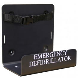 Defibrillator wall bracket