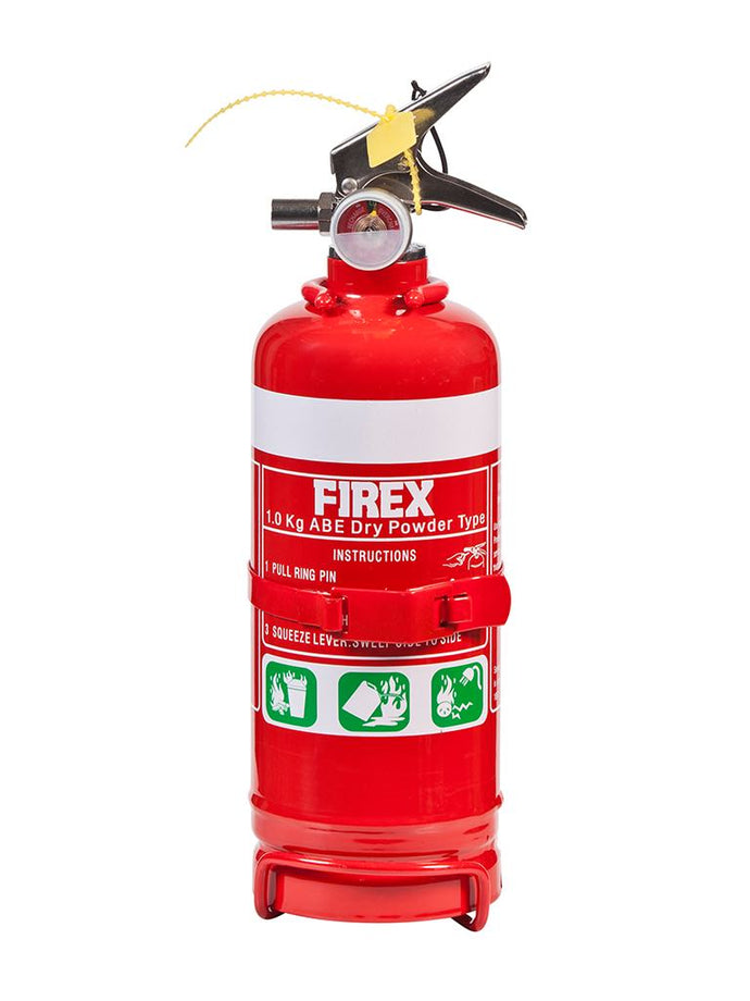 ABE Dry Powder Fire Extinguisher 1kg + Vehicle Bracket
