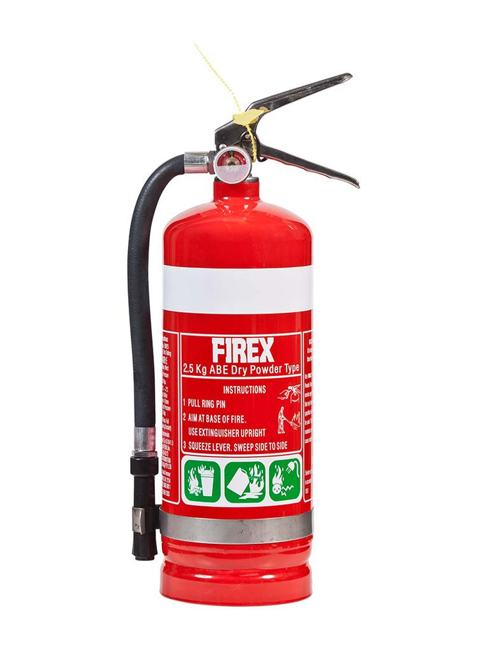 ABE Dry Powder Fire Extinguisher 2.5KG + Wall Bracket